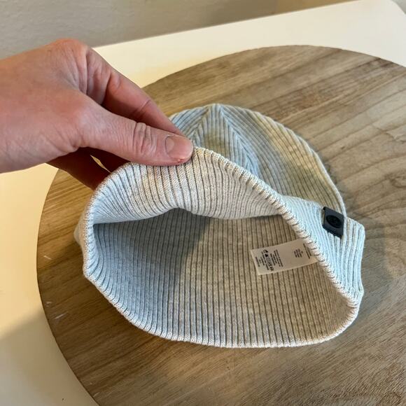 Lululemon Cotton Silk From the Top Gray Fold Over Unisex Golf Athletic Hat - Picture 3 of 7